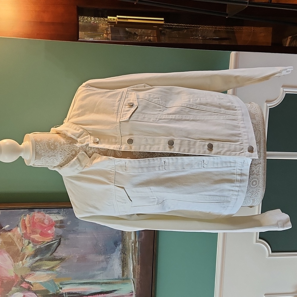 Women's White Jean Jacket